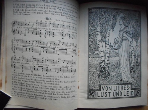 Walther Werckmeister: Deutsches Lautenlied, Verlag A. Köster 1914 Jugendstil - Bild 14 von 20