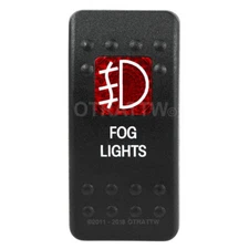 OTRATTW Carling Technologies Contura II Rocker only, FOG LIGHTS, RED LENS