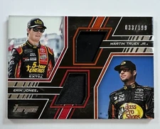 2017Panini Torque #PM-JT Erik Jones & Martin Truex Jr Dual Relic 33/199 Ar64
