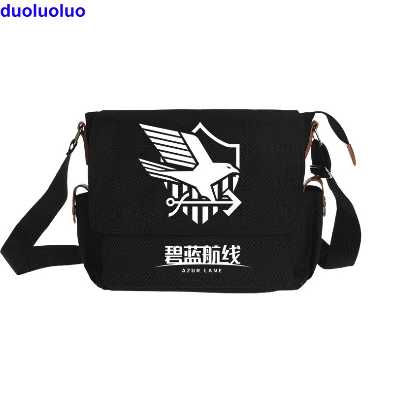 Anime Azur Lane Unisex Backpack Shoulder Bag Black/White Cross Body Bag #B