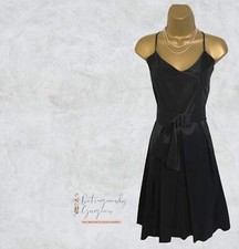 Renato Nucci Black Silk Mix Fit & Evening Dress UK 10 US 6 EU 38