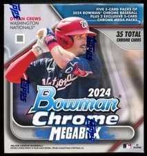 2024 Topps MLB Bowman Chrome Baseball Trading Card Mega Box