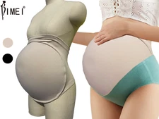 BIMEI New Seamless Fake Pregnancy Sponge Belly with Seamless Waistband Cosplay