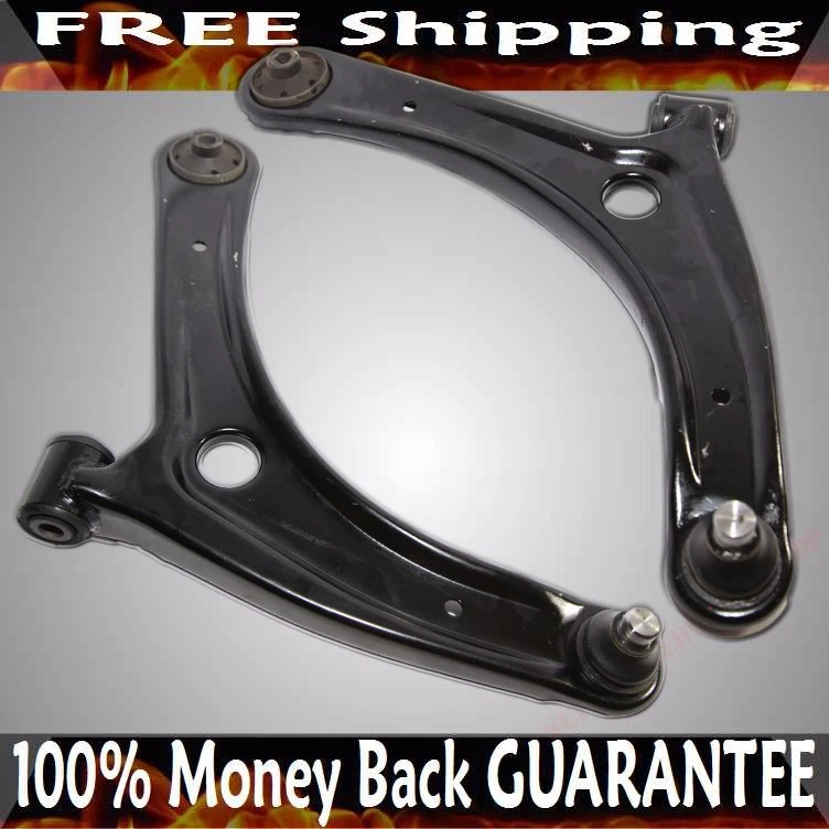 Front LH+RH Lower Control Arms Black for Jeep 07-14 Compass/ Patriot - Image 2 of 4