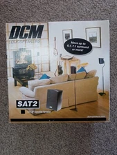 DCM SAT2 3.5 INCH 100 WATT RMS 8Ω SATELLITE SPEAKERS SURROUND SOUND Brand New