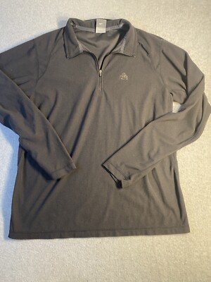 Vintage Nike Acg Fleece Size Mens Medium Sweatshirt 1/4 Zip Base-layer Black