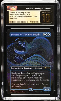 SERPENT OF YAWNING DEPTHS Secret Lair Foil Rare CGC Pristine 10