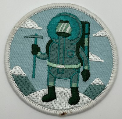 White Eskimo Patch | Mountain | Everest | White Teal | Iron Embroider | RARE