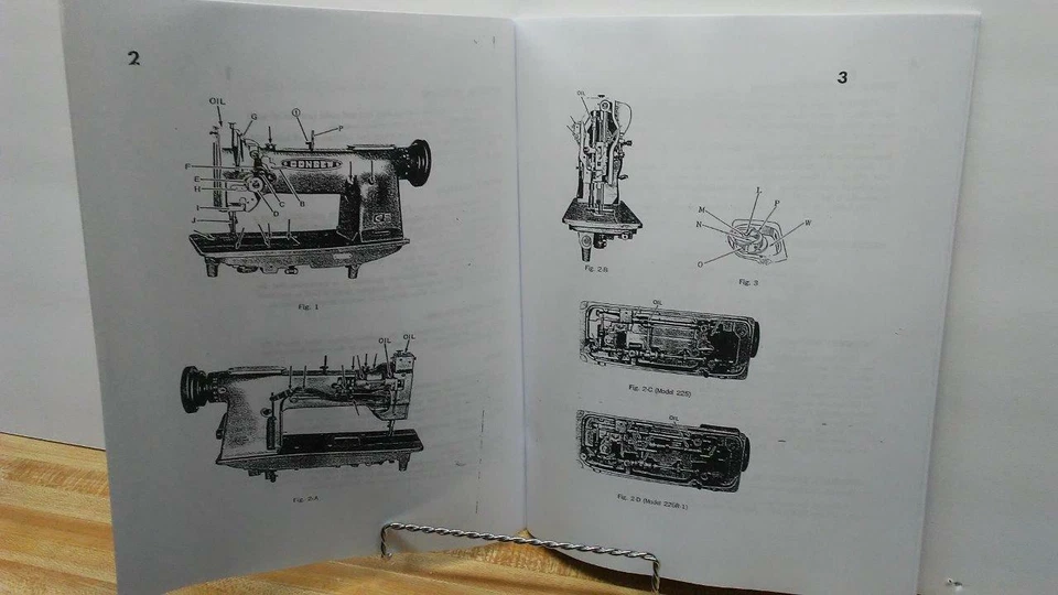 Consew 224, 225 &226 Sewing Machine Operator & Parts Manual - Image 2 of 3
