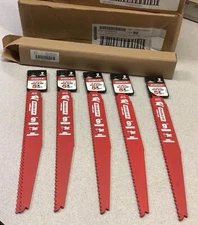 QTY-4  Diablo DS0912BW 9” Bi-Metal Recip Saw Blades 4-6 TPI Wood With Nails Demo