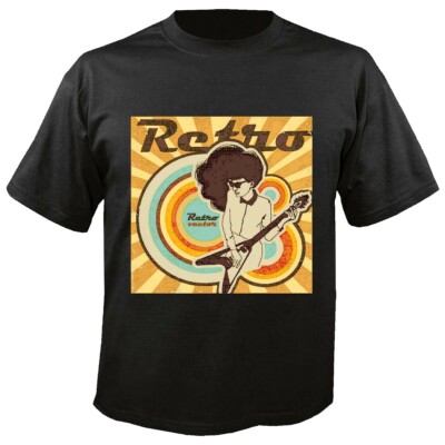 T-Shirt GITARRE MUSIK RETRO ROCKBAND TECHNO JAZZ FUNKY SOUL TRANCE FESTIVAL