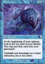 MTG magic cards 2x Think Tank Odyssey Light Play, English