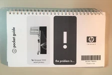 HP Designjet 5500 Large Format Printer Owners Manual(Pocket Guide) Q1251-90041