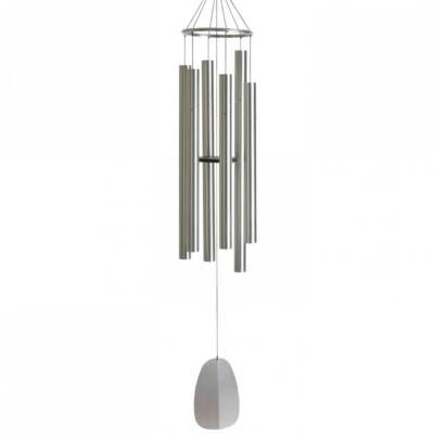 thumbnail: Festival 24-inch Redwood Wind Chime W/Customization In Silver By Wind River For Patio, Backyard, Garden, And Outdoor Décor. Made In The USA