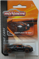 Majorette Racing Cars Bugatti Chiron Pur Sport Schwarz Neu/Ovp Sportwagen Auto