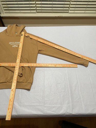 Denim & Flower Men's Hoodie Brown Sweatshirt Unique Ephemeral XL - Picture 7 of 9