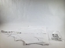 MISS MOLY Women's Sleeveless Sweatshirt Basic Solid Zip Up Vest Hoodie White, L