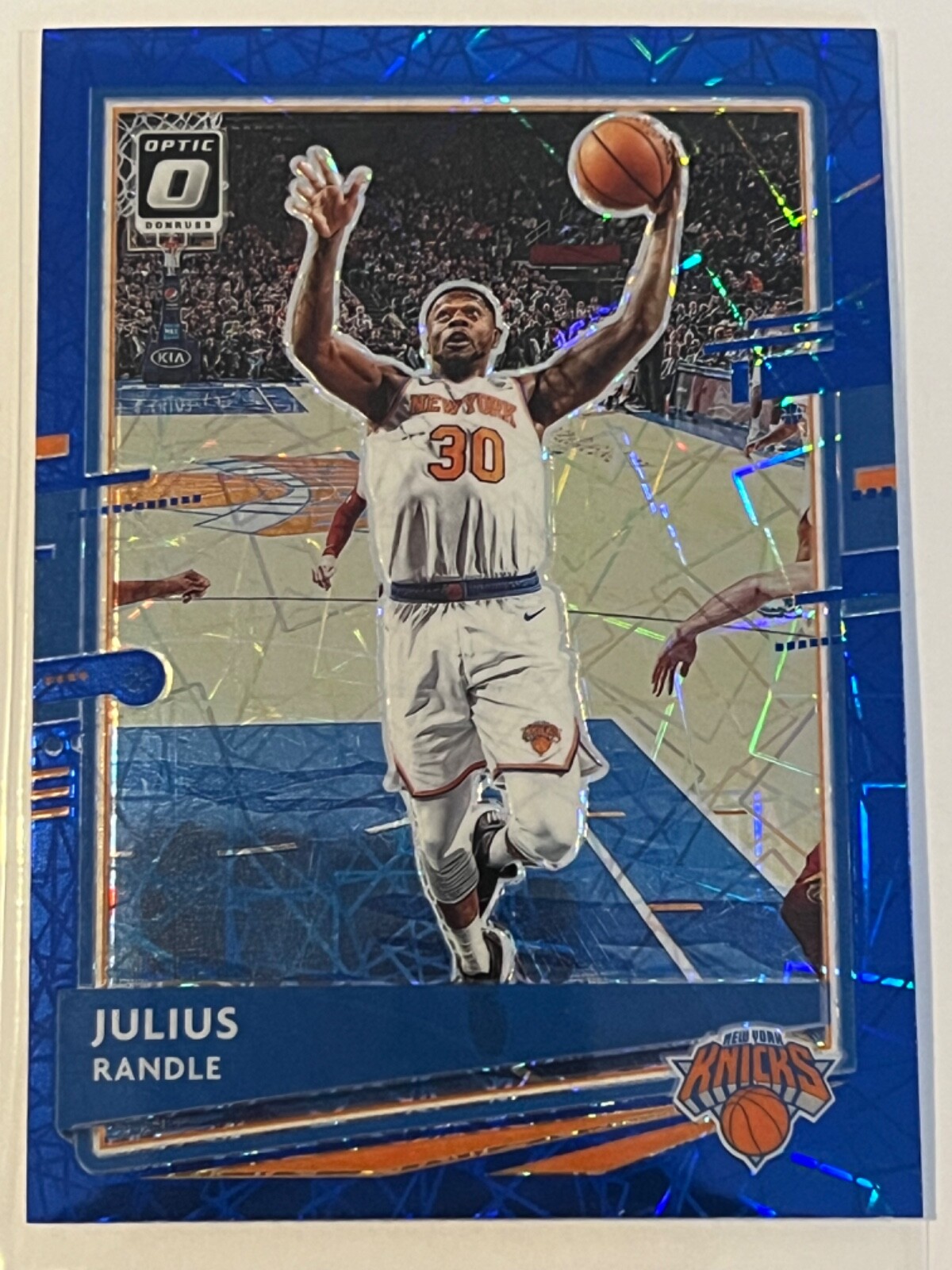 2020-21 Panini Donruss Optic Blue Velocity Prizm Parallel #89 Julius Randle