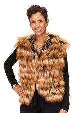 Nwt Tibetan Lamb Fur 18" Bolero Vest - Size S Sale