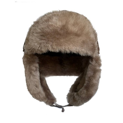 Kids Shearling Winter Hat | Real Shearling Trapper | Aviator Hat | Ushanka - Picture 6 of 30