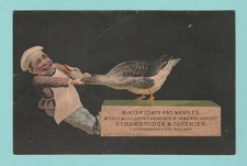 ADVERTISING  CARD  U.S.A.  -  STRAWBRIDGE  &  CLOTHIER  ( B )  -  1879