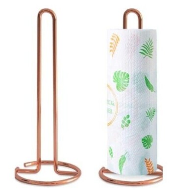 Küchenrollenhalter freistehend Serviettenhalter Papierhandtuchspender Rosegold
