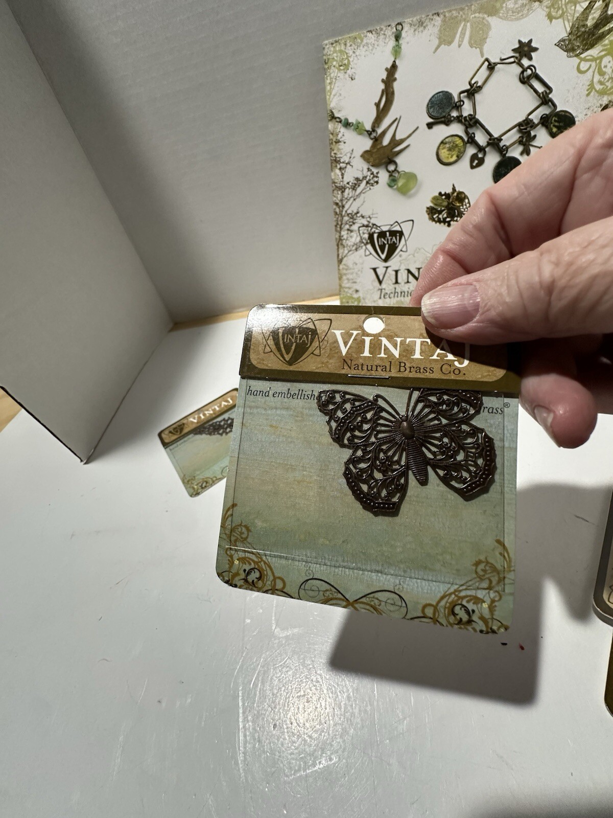 Vintaj Jewelry Technique Book/  Steampunk Style Plus Supplies