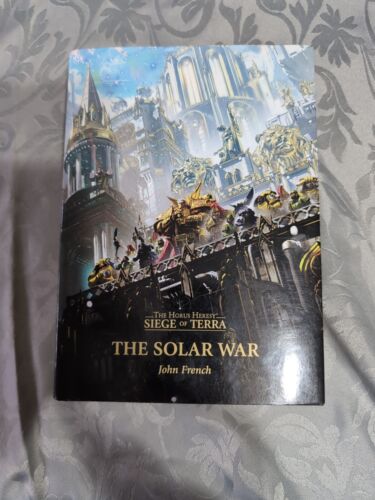 The Solar War The Horus Heresy Siege of Terra Livre 1 Warhammer Hardback - Photo 1/6