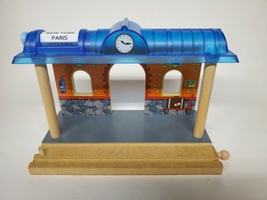 wooden train station