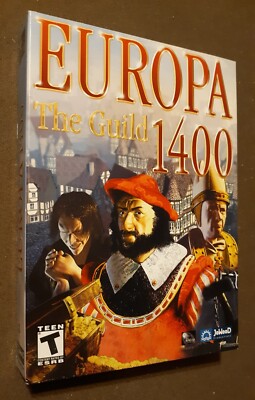 SEALED Europa 1400: the Guild Boxed Game PC CD-ROM 2002 Software Windows IBM