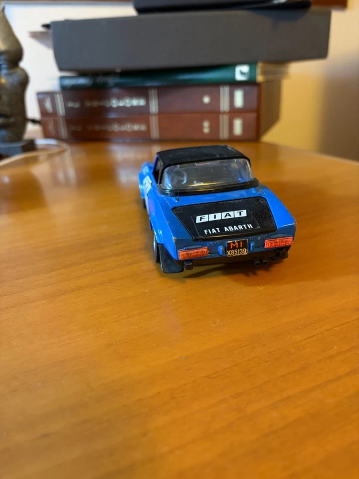 Burago Fia 124 Abarth Rally n.21 Blue 1:24 1/24 1972 no box - Immagine 3 di 3