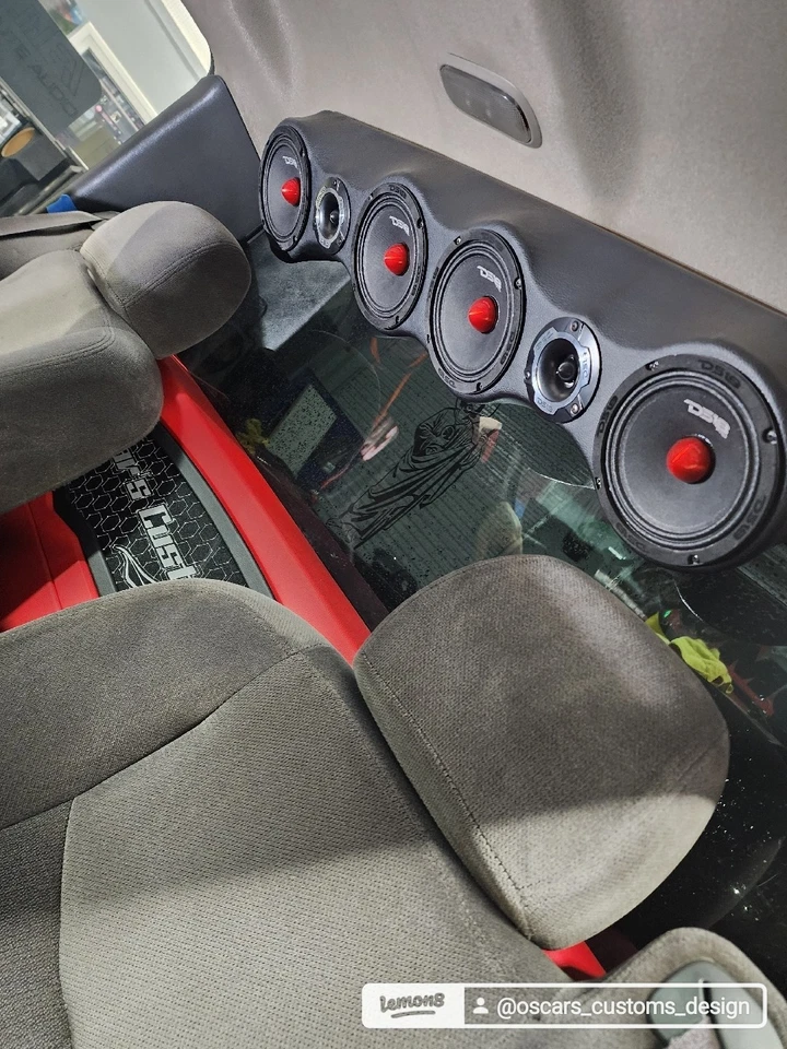 Barra de sonido universal 38” Pod 4x 6,5” rango medio y 2x tweeter (madera y tela) Foto 2 de 4