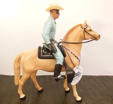 1950's HARTLAND USA-Lone Ranger & Silver complete Western Rider  set 1B