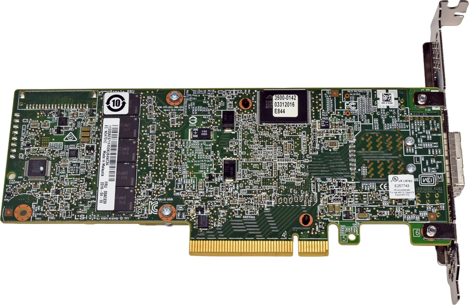 IBM 00AE939 LSI MR SAS 9380-8e 12Gb PCIe x8 RAID Controller +Cache FP - Bild 4 von 4