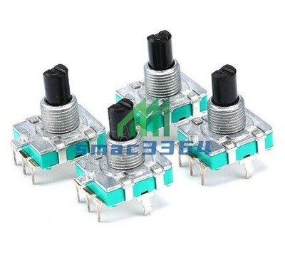 2PCS EC16 Rotary Encoder Audio Digital Potentiometer with Switch Handle 15mm #zb