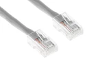 CAT6 Ethernet Patch Cable, Non-Booted, 5 Foot, Gray - Lifetime Warranty