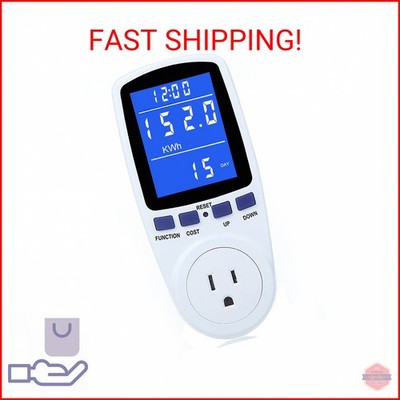 Upgraded Watt Power Meter Plug Home Electrical Usage Monitor Consumption, Energy