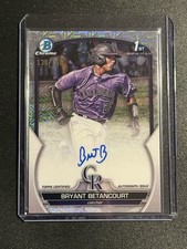 2023 Bowman Bryant Betancourt  Auto /150 Colorado Rockies 
