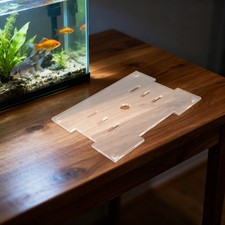 Acrylic Aquarium Anti Jumping Lid 7.8x5.9Inch Cover With Hole To Prevent Fish