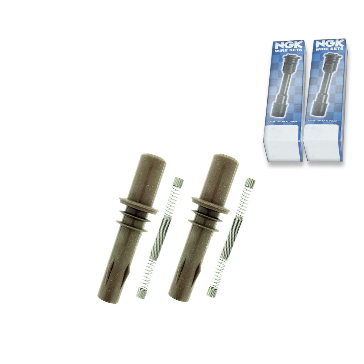 2 pc NGK 58975 CPB-FD010 Ignition Coil Boots for SPP113E SPB176 702494 mj