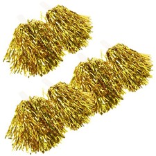 12 Pcs Pom Poms Cheerleading Pompoms Cheerleader Competition Flower Handle