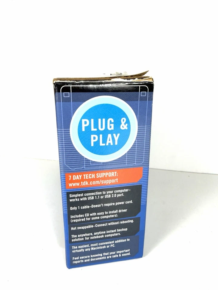 Внешний флоппи-дисковод TDK USB 3,5 дюйма 1,44 МБ FDD-100B TEAC FD-05PUW Mac Windows - Изображение 3 из 4