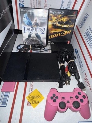 Sony Playstation PS2 Slim OEM Bundle. Tested. Works Great Driv3r & TimeSplitter2