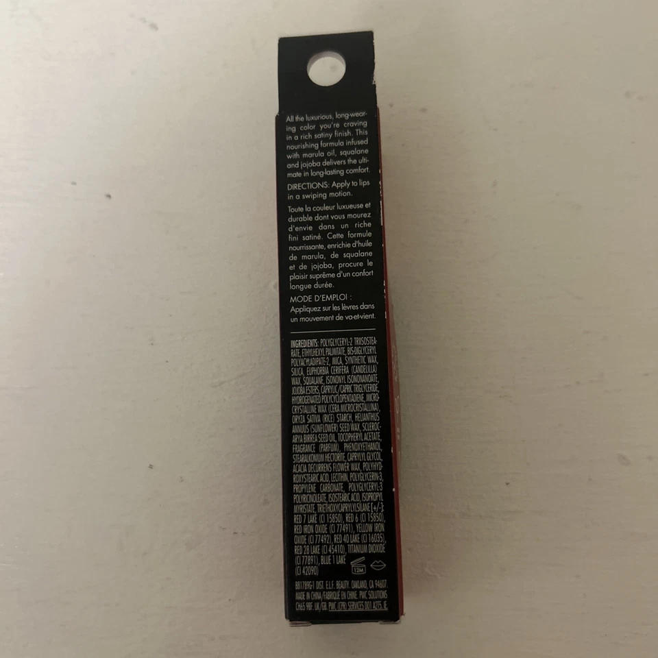 e.l.f. O FACE Satin Lipstick Vegan High Pigmented 81789 No Regrets 0.13oz - Image 2 of 3