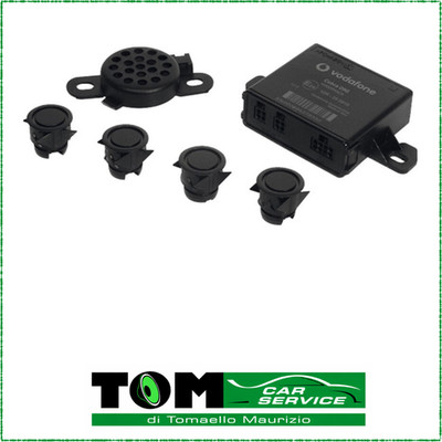 Set 4 Parksensoren Auto Universal Hintere Clip-on Vodafone Cobra Schwarz AM294