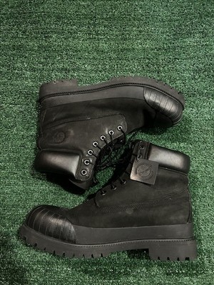 Timberland Men's 6 inch Premium Waterproof Boots Black Rubber Toe