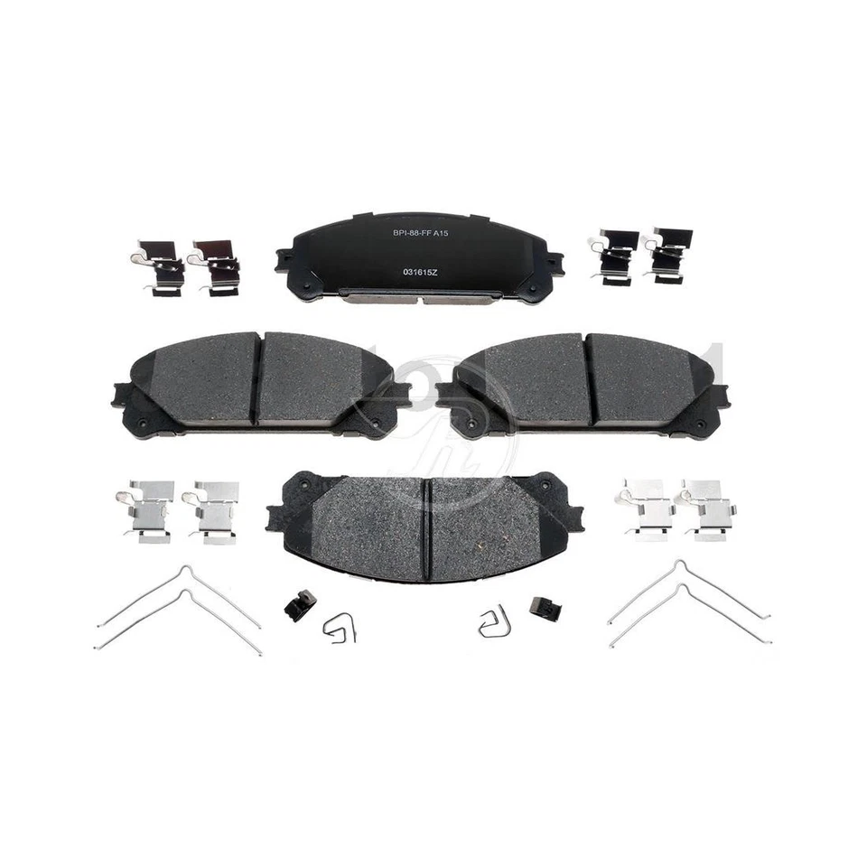 Kit de rotores de freno delanteros y pastillas de freno de cerámica para Lexus RX350 2010-2015 Foto 3 de 4