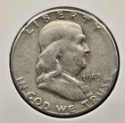 1953-S 50C 90% SILVER Franklin Half Dollar