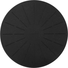 Induction Cooktop Mat - Silicone Fiberglass 9.4inches- M(BK), Black
