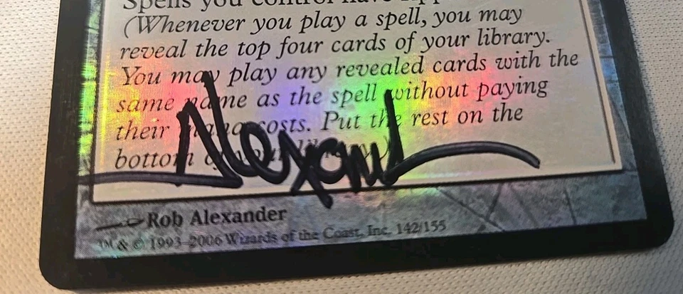 Thrumming Stone FOIL Coldsnap LP Rare SIGNED BY ARTIST ROB ALEXANDER  - Image 2 of 3